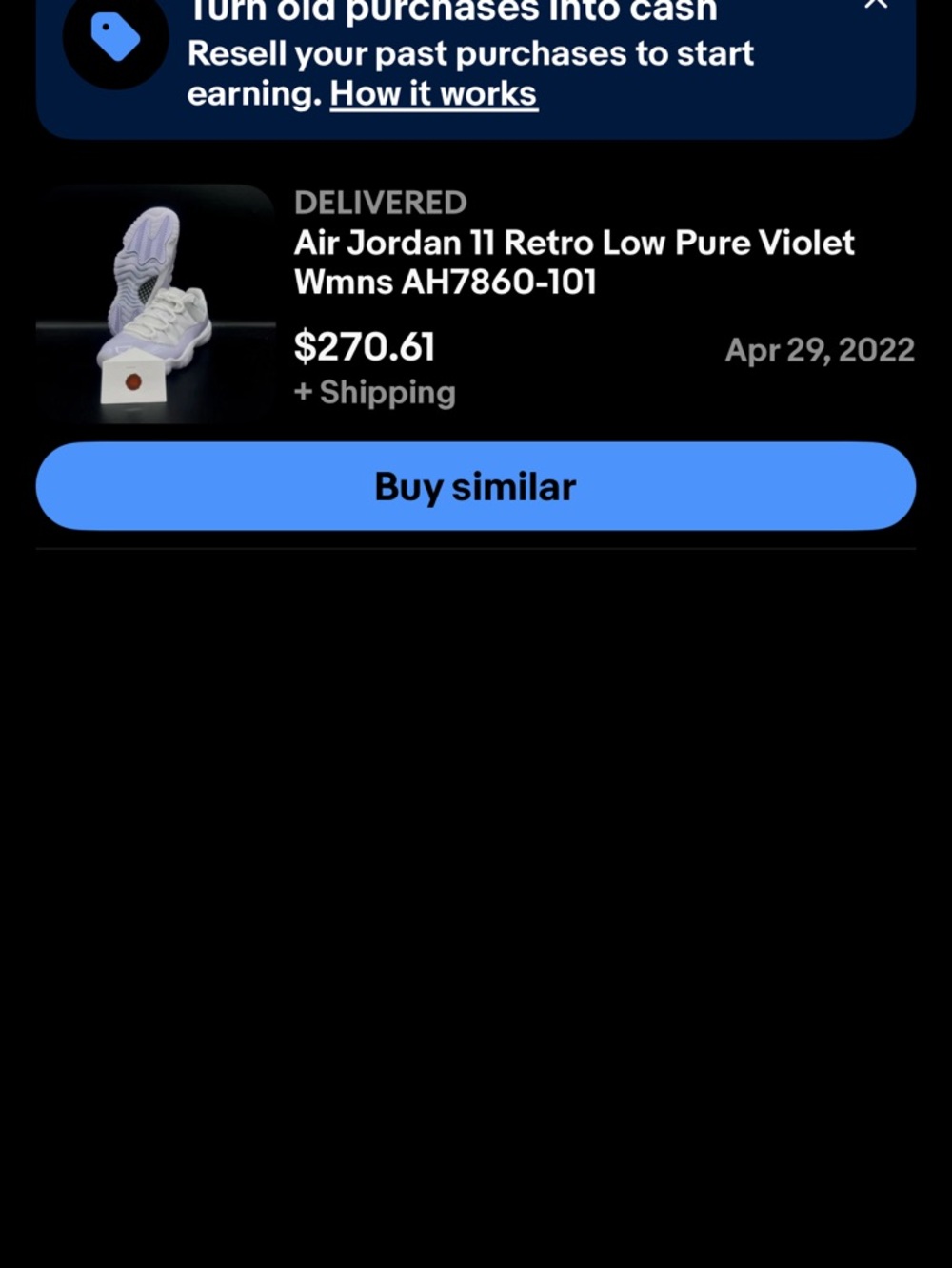“SEND REASONABLE OFFERS”! AUTHENTIC Air Jordan 11 Retro Low Violet/White/ 💜👟 - Picture 8 of 8